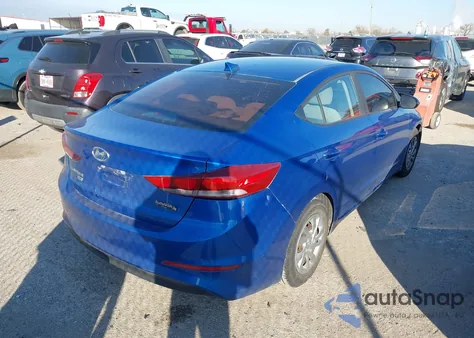2017 Hyundai Elantra Se z USA, uszkodzony, nr VIN KMHD74LF6HU395306